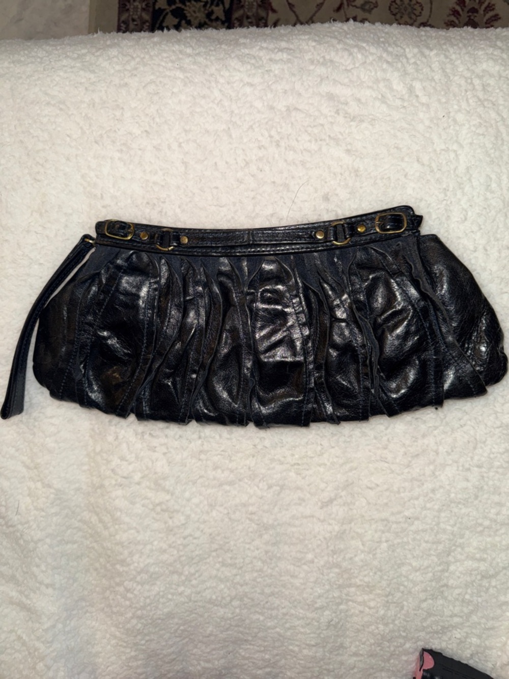 VINTAGE SABINA NEW YORK LEATHER CLUTCH